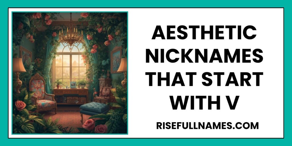Aesthetic Nicknames That Start With V