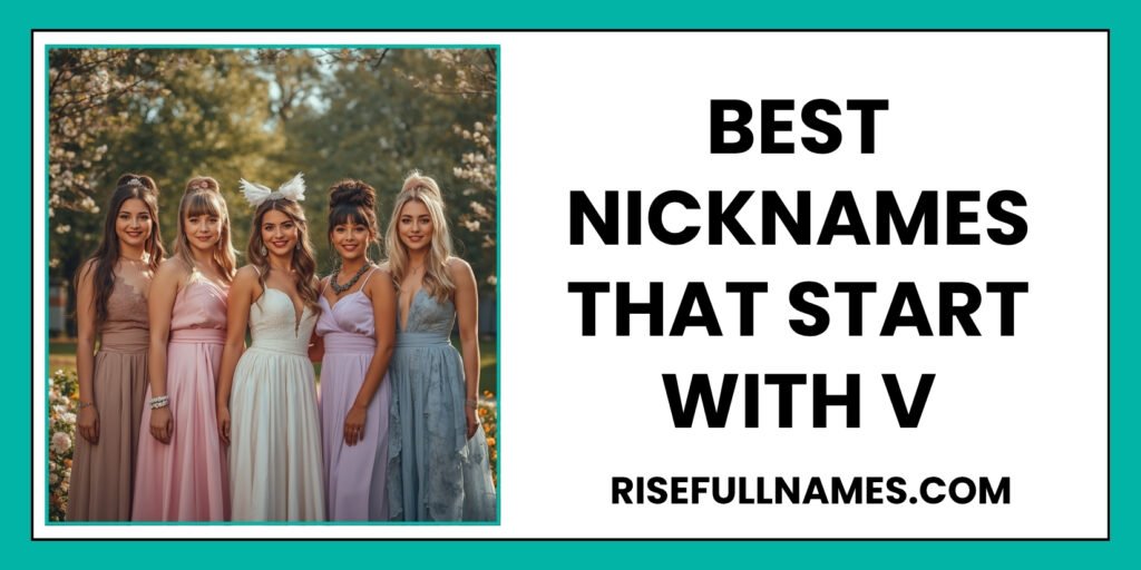 Best Nicknames That Start With V