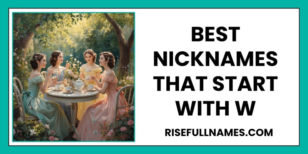 Best Nicknames That Start With W