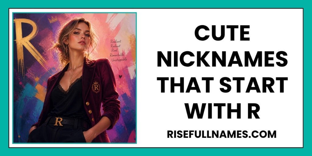 Cute Nicknames That Start With R