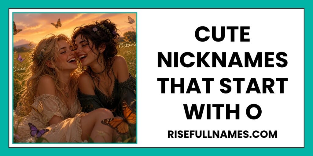 Cute Nicknames That Start with O
