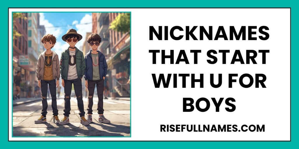 Nicknames That Start With U For Boys
