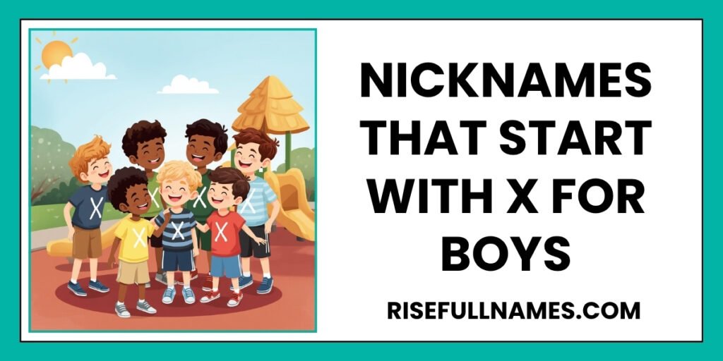 Nicknames That Start With X For Boys