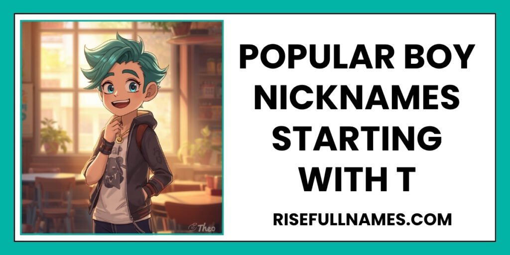 Popular Boy Nicknames Starting With T